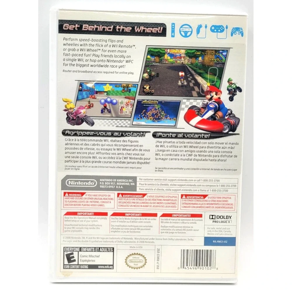 MARIO KART Wii NINTENDO Wii GAME CASE‎ ONLY **NO GAME INCLUDED**